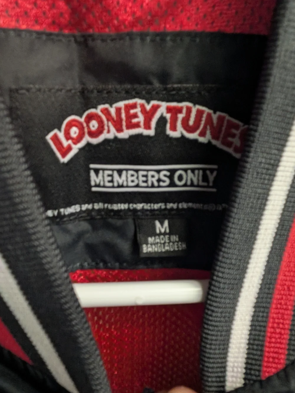 Members Only Tweety Varsity-Style Jacket - Black, White & Red